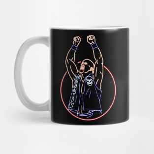 Stone cold neon bg Mug